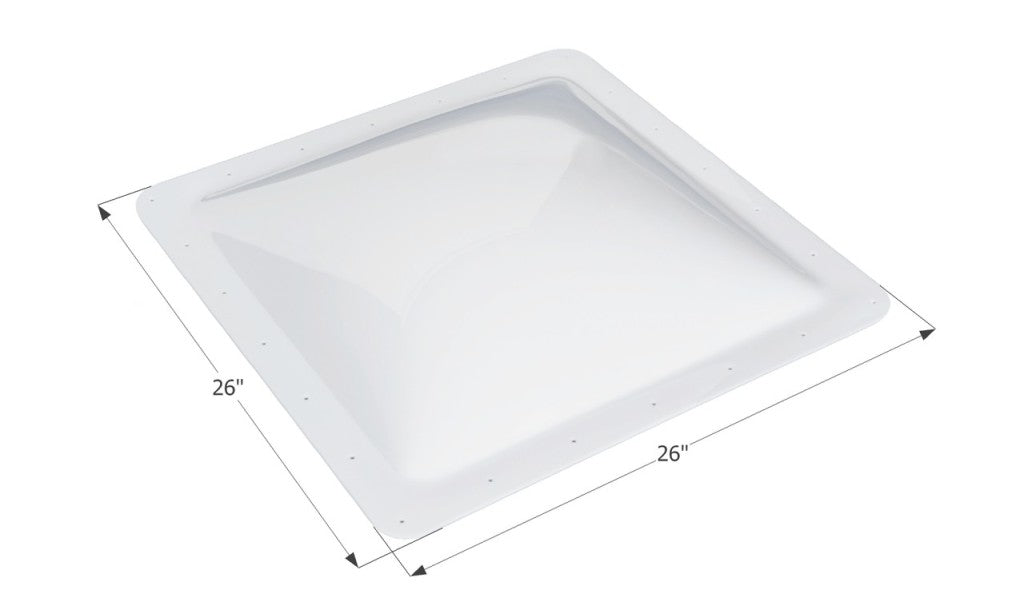 Puits De Lumière Carré Intérieur 22 po x 22 po Transparent