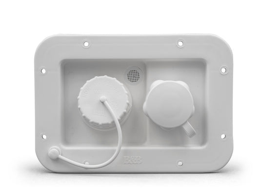 Trappe pour entrée d'eau de ville et gravité pour réservoir Blanc