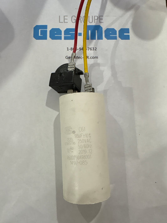 (Usagé) Condensateur de Démarrage 98 MFD 250 V
