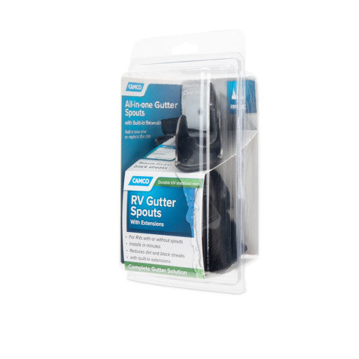 Gouttières avec rallonges (noir)