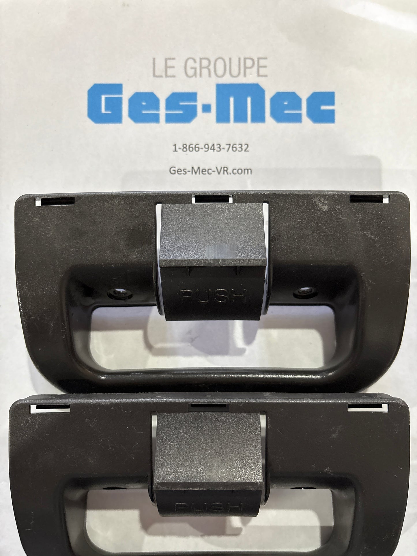 (Usagé) 2 x Poignées de porte de rechange de couleur noir 293 20 93-01