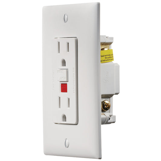 Prise Double intérieur 120 V GFCI Blanc