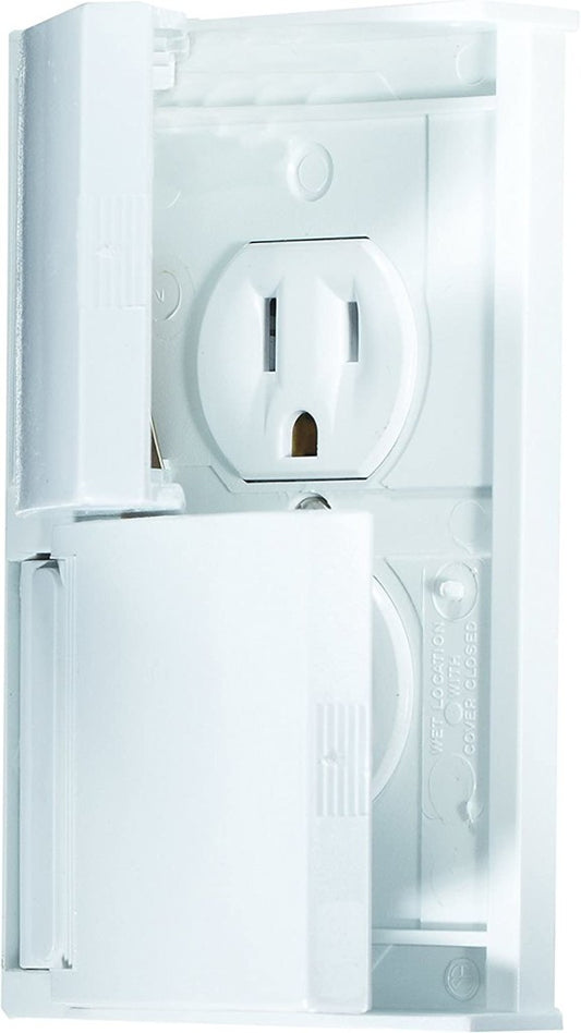 Prise de courant extérieur de 115 V blanc