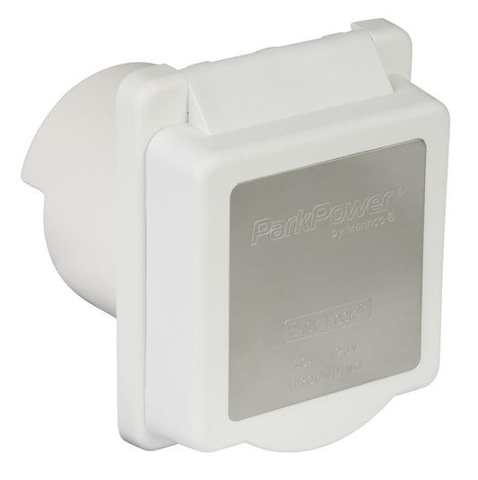 Entrée électrique d'alimentation standard 120 V, 30 A, Blanc