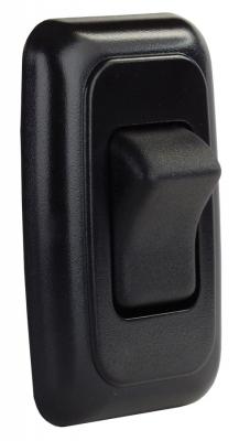 Interrupteur on/off simple avec plaque noir de 12 VDC
