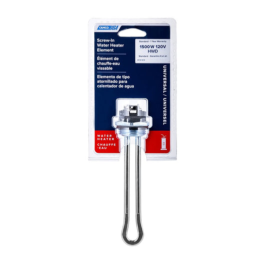 Élément de chauffe-eau de VR, universel qui se visse, 1500 W, 120 V