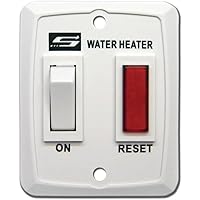 Interrupteur intérieur simple pour chauffe-eau Blanc DEL