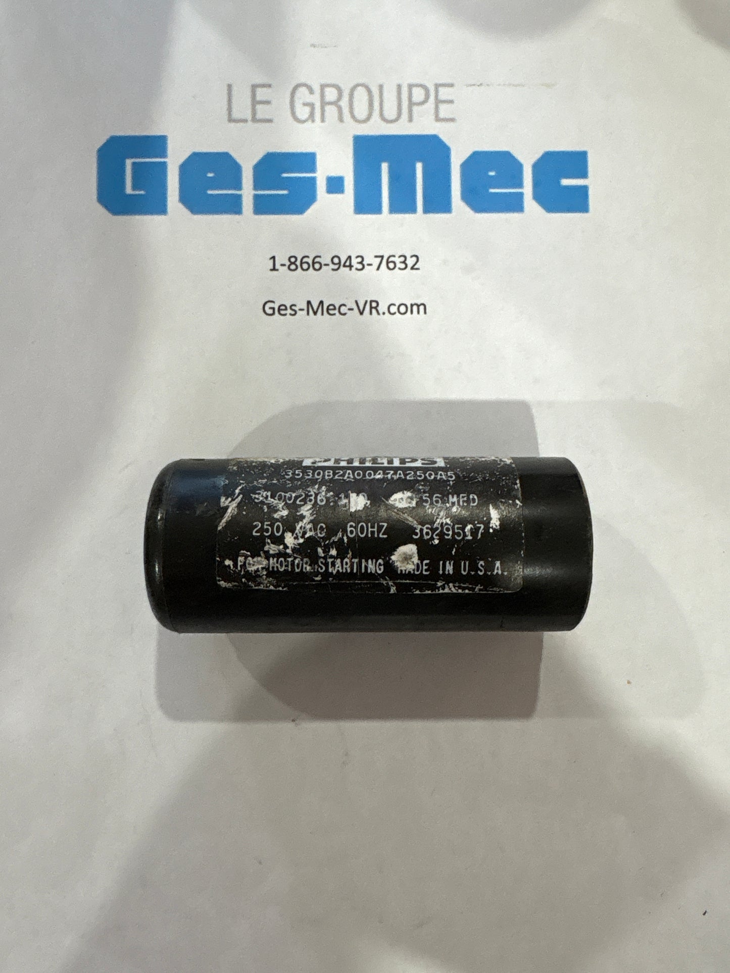 (Usagé) Condensateur de Démarrage 56 MFD 250 V