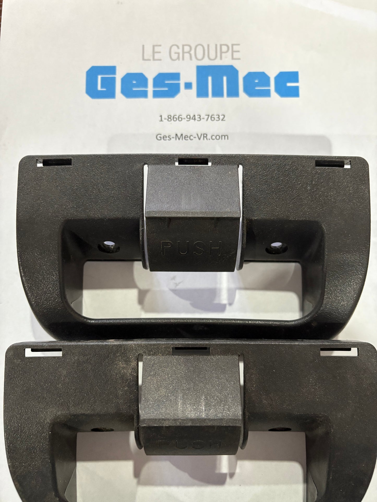 (Usagé) 2x Poignées de porte de rechange de couleur noir 3851174