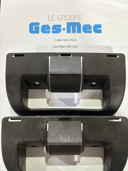 (Usagé) 2x Poignées de porte de rechange de couleur noir 3851174