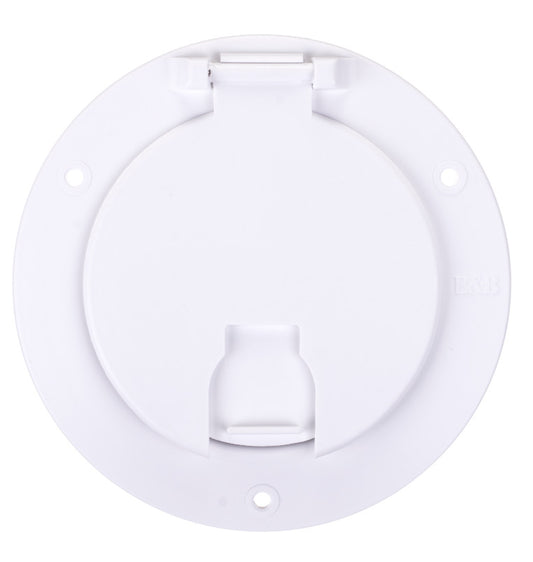 Trappe De Câble Électrique Deluxe 4 1/2 po Blanc