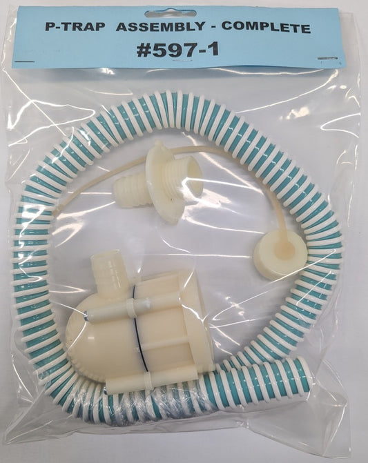 Ensemble complet siphon P-trap # 12-001