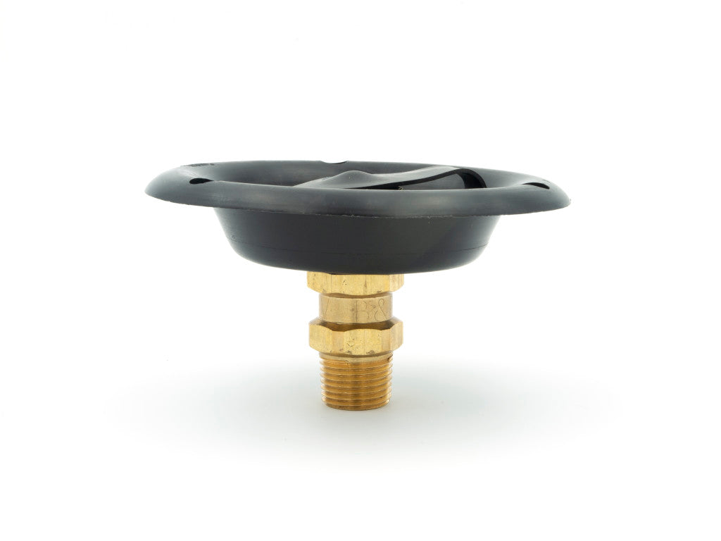 Entrée d'eau de ville avec valve anti-retour en laiton Noir